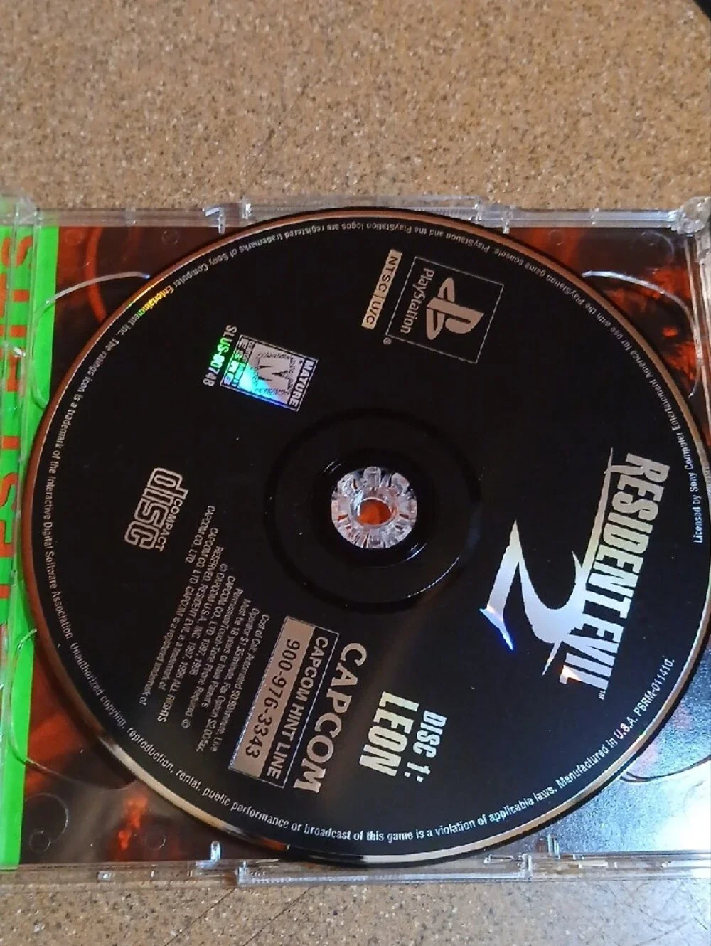 Sony PlayStation Resident Evil 2 - Black & Green Cover